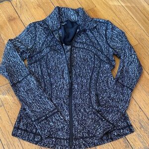 lululemon athletica Black & White Speckled Full-Zip Jacket